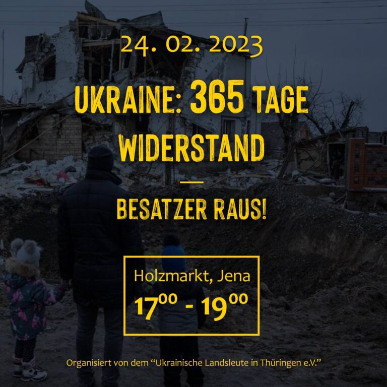 Ein Jahr Krieg – ungebrochene Solidarität mit der Ukraine