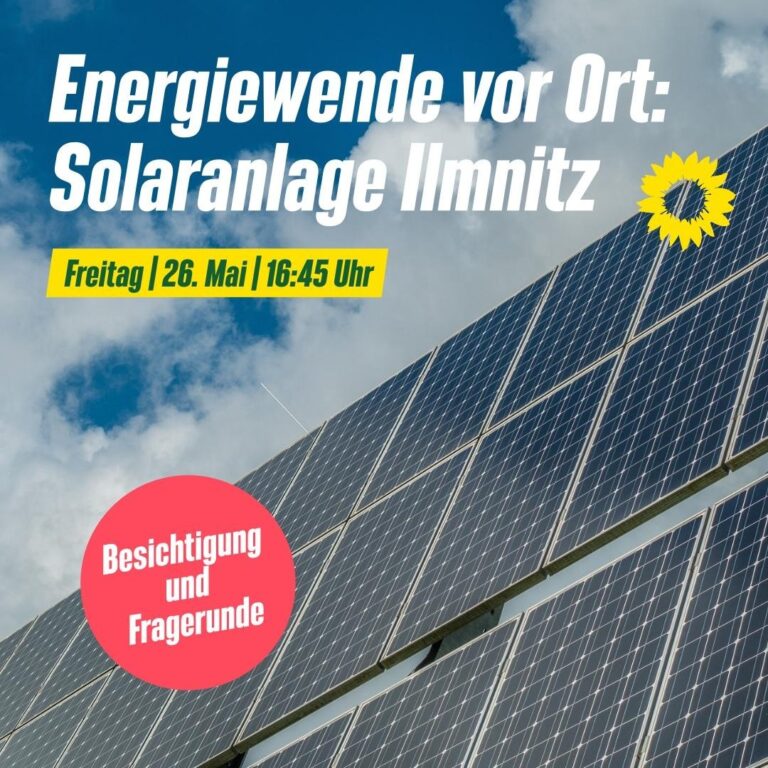 Energiewende vor Ort: Solarpark Ilmnitz