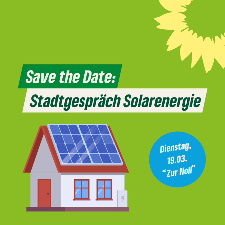 Grünes Stadtgespräch: Solarenergie in Jena und Umgebung