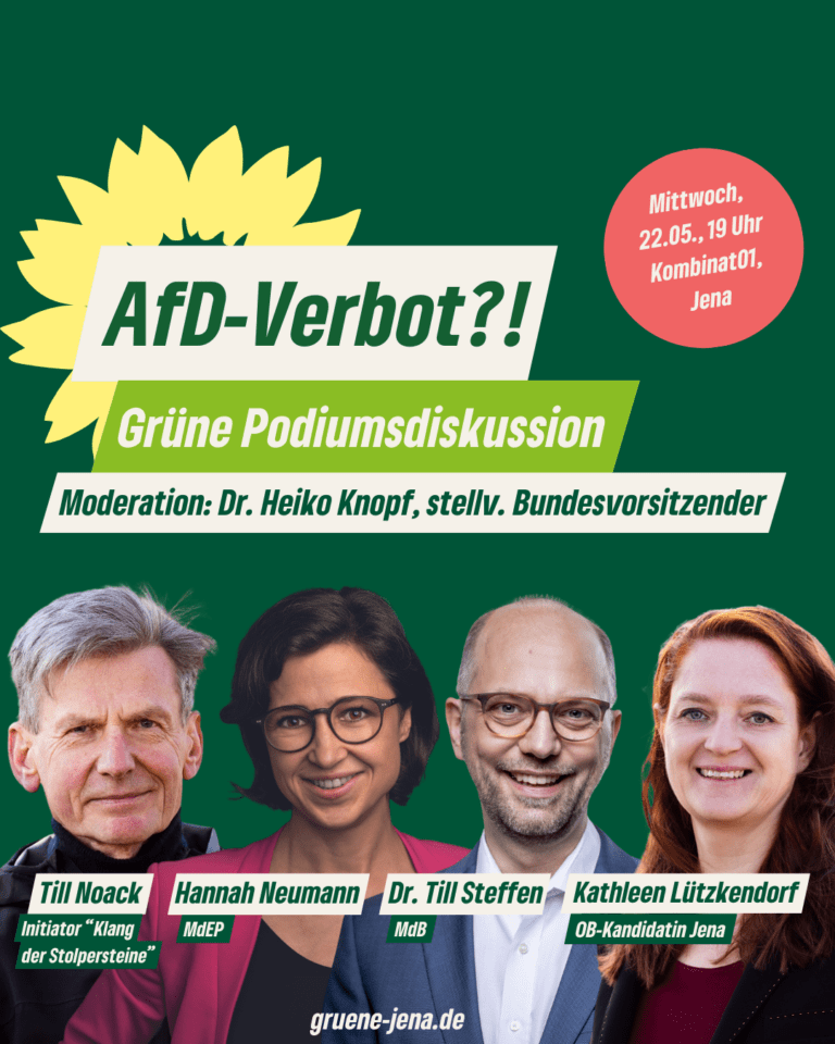 AfD-Verbot?! – Grüne Podiumsdiskussion