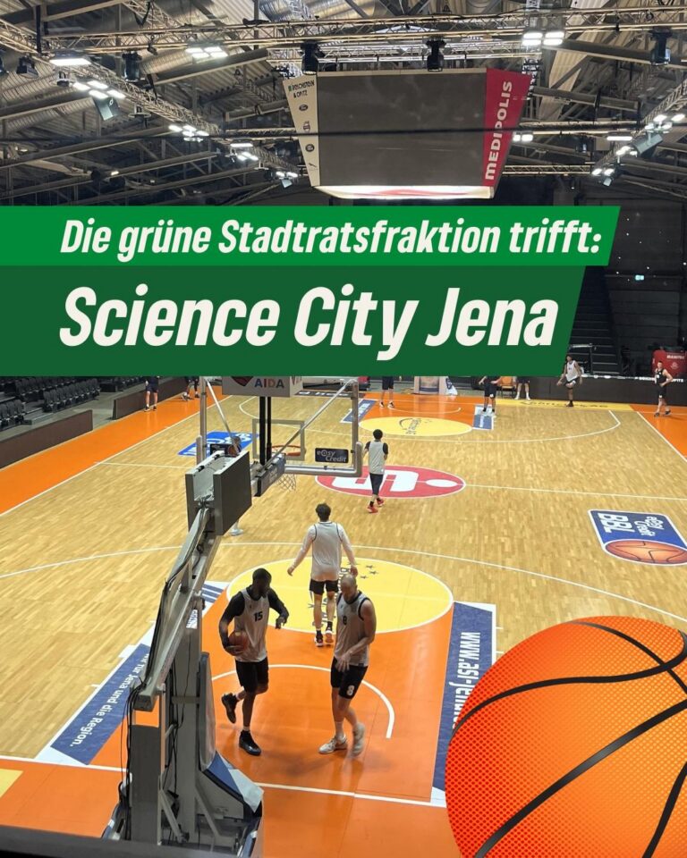Basketballstandort Jena: Grüne Fraktion im Austausch mit Baskets