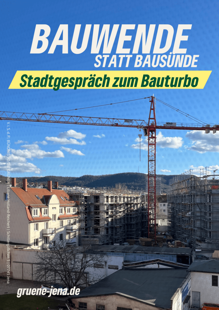 BÜNDNIS 90/DIE GRÜNEN laden zur Diskussion über den „Bauturbo“: Chancen und Herausforderungen für nachhaltigen Wohnungsbau 